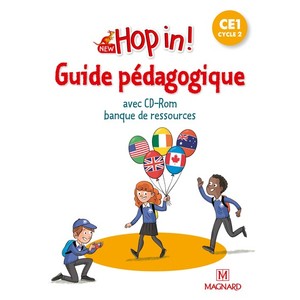 NEW HOP IN! ANGLAIS CE1 (2021) - BANQUE DE RESSOURCES SUR CD-ROM AVEC GUIDE PEDAGOGIQUE PAPIER