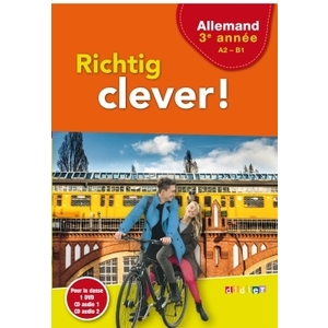 RICHTIG CLEVER 3EME ANNEE - COFFRET CLASSE 2 CD AUDIO + 1 DVD