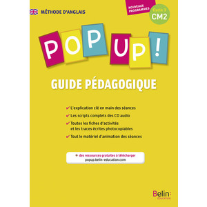 POP UP ! CM2 - GUIDE PEDAGOGIQUE - EDITION 2017