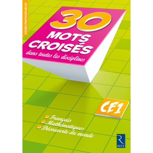 30 MOTS CROISES DANS TOUTES LES DISCIPLINES