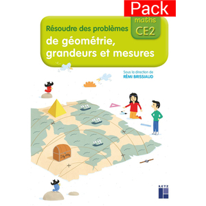 PACK DE 10 - CAHIER RESOUDRE DES PROBLEMES DE GEOMETRIE, GRANDEURS ET MESURES CE2