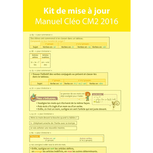 KIT MISE A JOUR CLEO CM2 - PACK DE 5