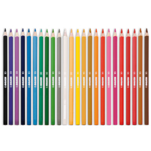 KORES KROMAS ETUI 24 CRAYONS COULEURS ASSORTIS