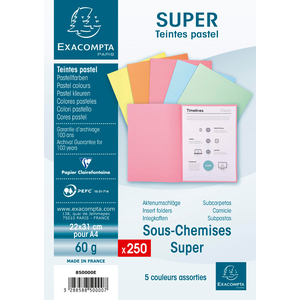 250 SOUS-CHEMISES COLORIS PASTELS