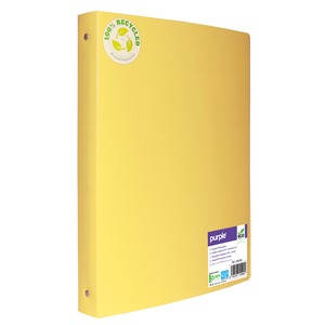 ECO-GREEN CLASSEUR PP RECYCLÉ 32X25 D40 COLORIS JAUNE