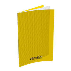 CAHIER PP JAUNE 24X32 96P 5X5 90G PIQURE