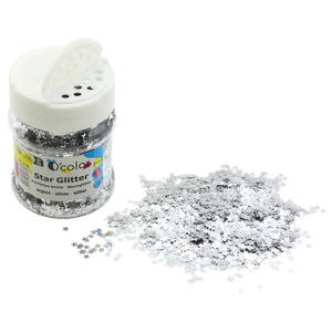 PAILLETTES ETOILE POT 65G COLORIS ARGENT