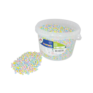 20 000 PERLES A REPASSER COLORIS PASTELS ASSORTIS