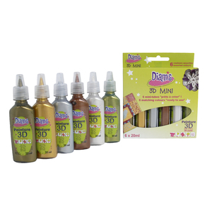 DIAMS 3D 6 FLACONS 20ML COLORIS M?TALLIS?S