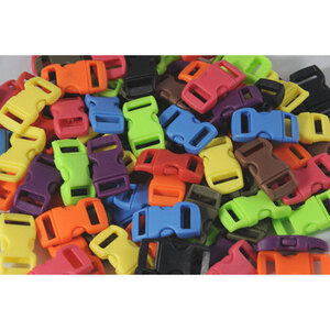 25 CLIPS 11MM POUR PARACORD COLORIS ASSORTIS