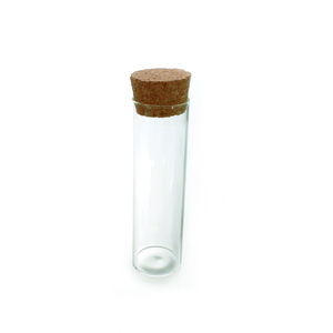 TUBE VERRE AVEC BOUCHON LIEGE